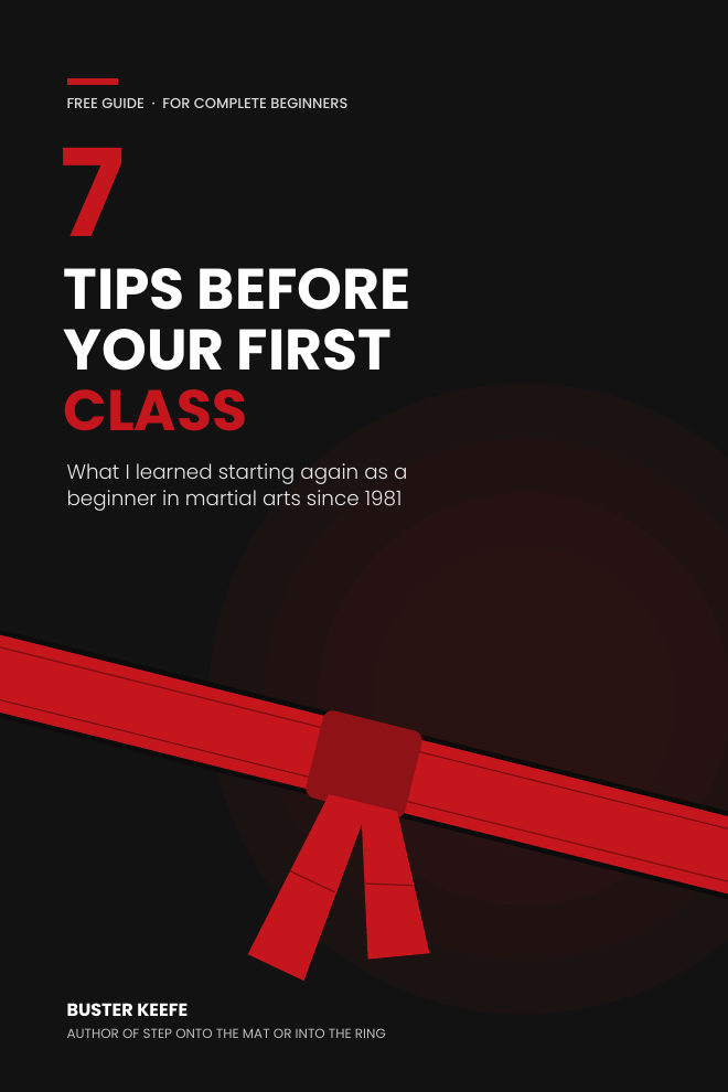 Cover of the free guide 7 Tips Before Your First Class by Buster Keefe